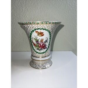 Erphila Germany 5.25Porcelain Trumpet Vase